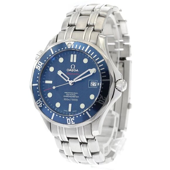 OMEGA Seamaster300 2220.80 Co-Axial Date Navy Dial Automatic Men's Watch_888112 - Picture 1 of 6